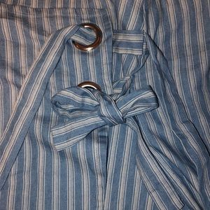 Light blue skirt , pair it with a white crop top